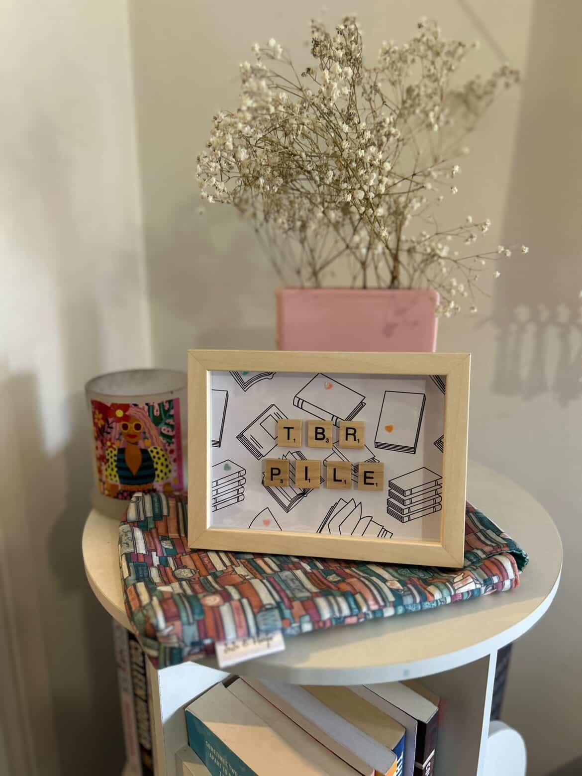 To Be Read Pile Scrabble Tile Frame